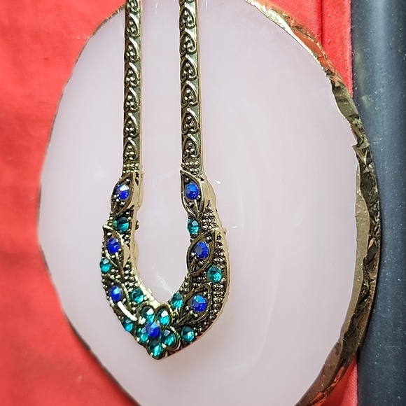 Hair Stick, gold & blue - Picture 3 of 9